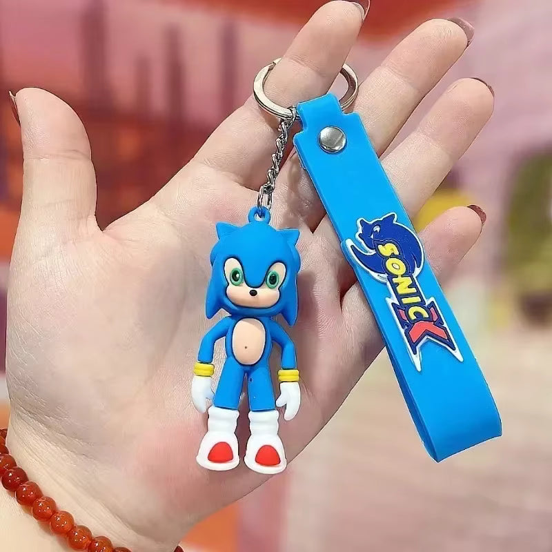 Sonic the Hedgehog Keychain with Wrist Strap