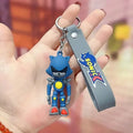 Metal Sonic Keychain with Wrist Strap