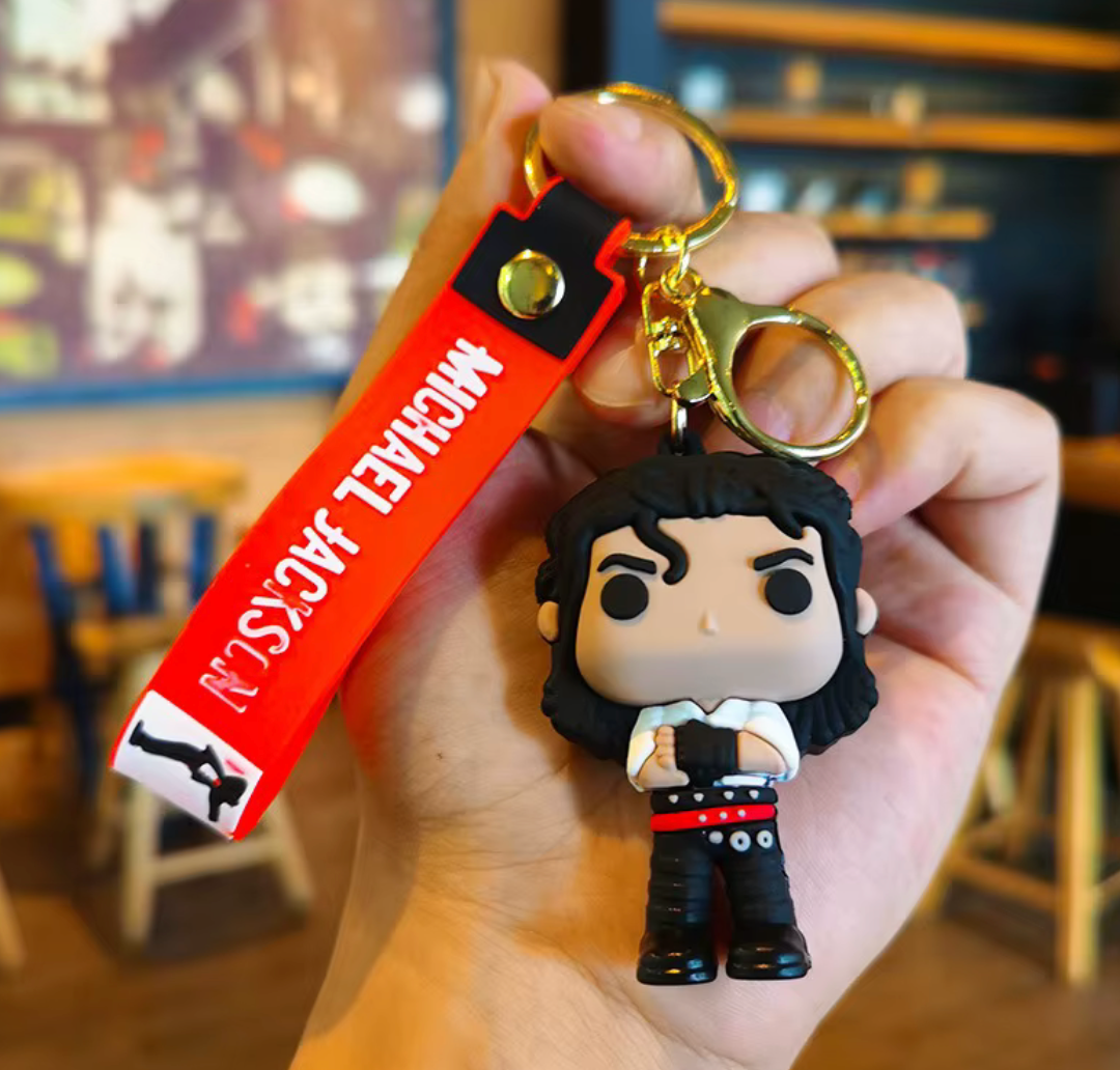 Michael Jackson Black Outfit Keychain Figurine
