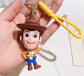 Toy Story Woody 3D PVC keychain held in hand showing full figure detail