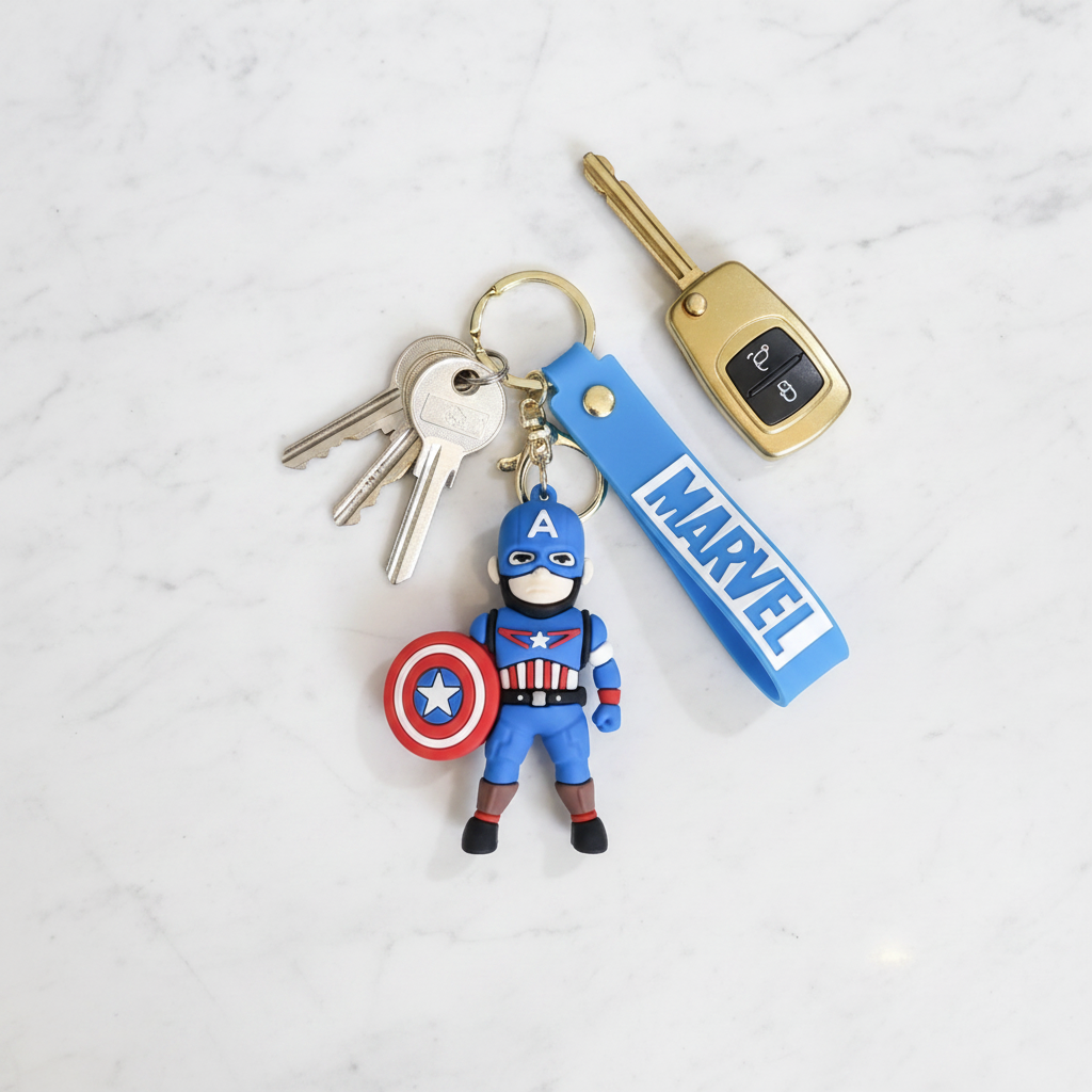 Captain America – Keys Flat-lay