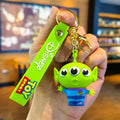 Little Green Alien Toy Story keychain with green Disney wrist strap