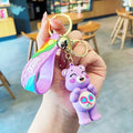 Care Bears Share Bear purple keychain
