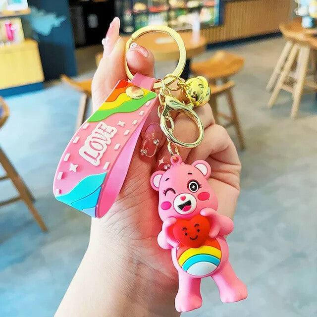 Care Bears Cheer Bear pink keychain