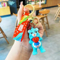 Care Bears Grumpy Bear teal keychain