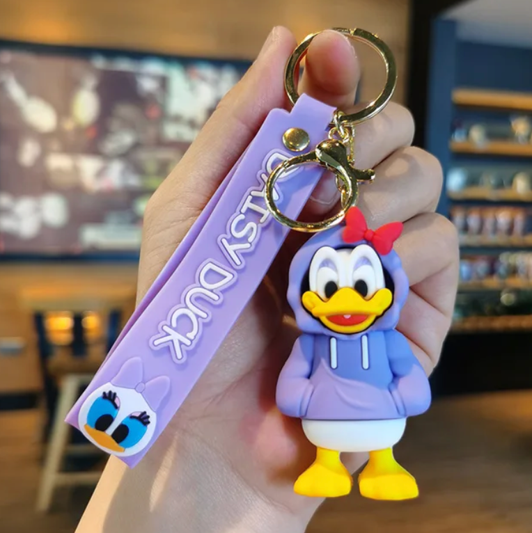 Daisy Duck Keychain Keyring Pendant Bag Charm