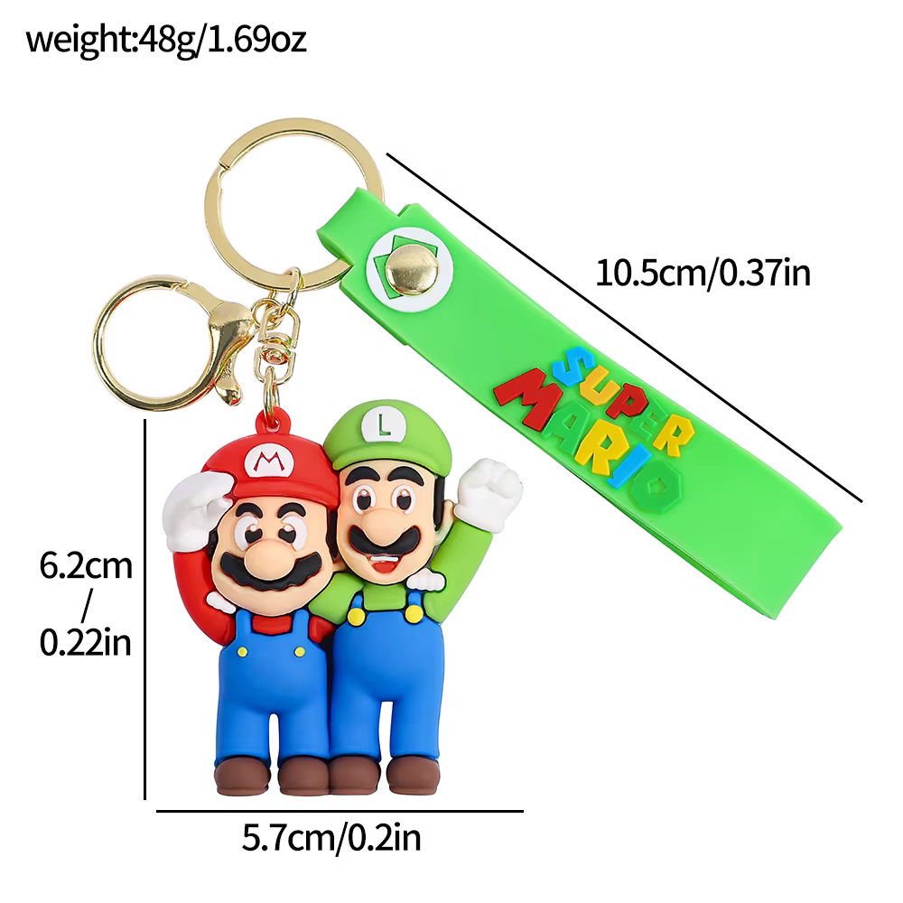 Super Mario & Luigi Keychain