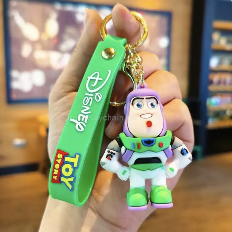 Jessie Toy Story keychain with red Disney wrist strap