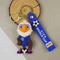 FIFA World Cup 2026 eagle mascot 3D PVC keychain with blue wrist strap