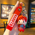 Gaara 3D PVC keychain with red wrist strap