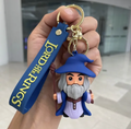Lord of the Rings Gandalf chibi keychain with blue branded wrist strap