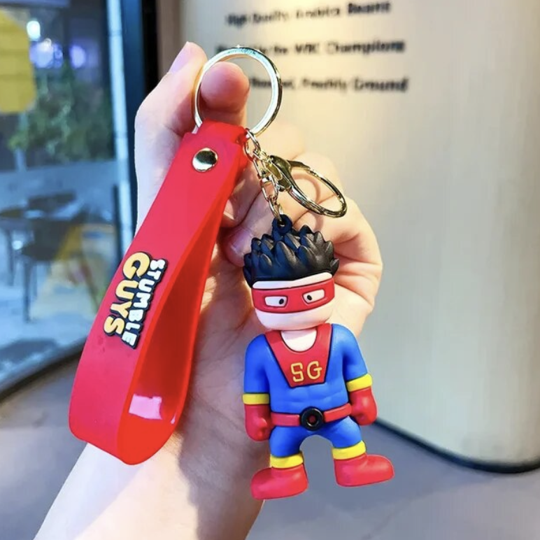 Stumble Guys Superhero Character Keychain