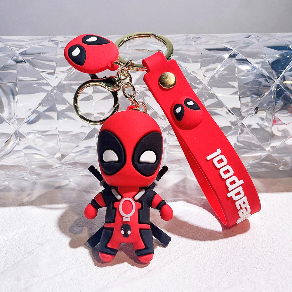 Deadpool 3D PVC Keychain with Wrist Strap